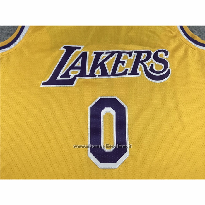 Maglia Los Angeles Lakers Russell Westbrook #0 Icon 2020 Giallo
